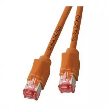 EFB RJ45 savienotājkabelis Cat.6A S/FTP LSZH Draka UC900 TM21 oranžs 0,25m