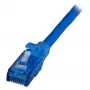 EFB RJ45 Patch Kabelis Cat.6A U/UTP LSZH Premium 500MHz Zils 0,15m