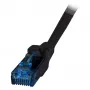 EFB RJ45 savienojuma kabelis Cat.6A U/UTP LSZH Premium 500MHz melns 7,5m
