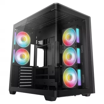 Mini DeepCool CG590U 5F Melns Torņa Korpus