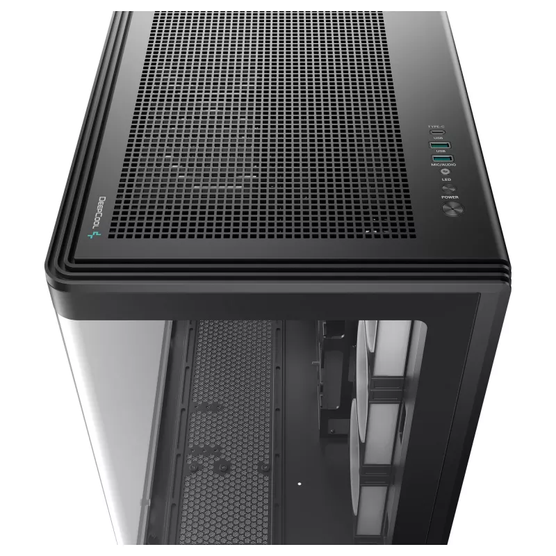 Mini DeepCool CG590U 5F Melns Torņa Korpus