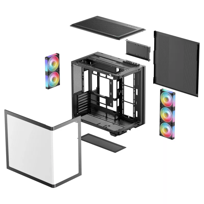 Mini DeepCool CG590U 5F Melns Torņa Korpus