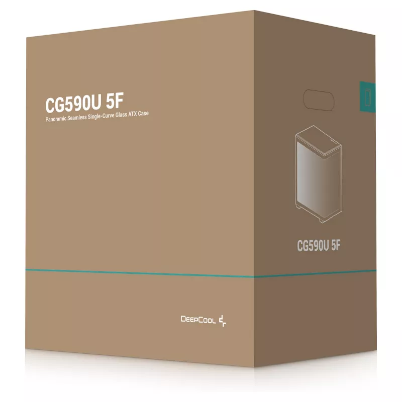 Mini DeepCool CG590U 5F Melns Torņa Korpus
