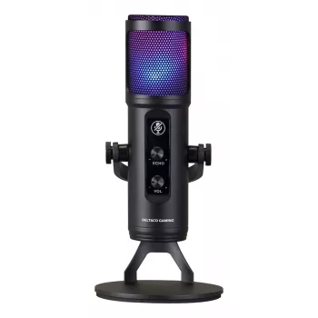 Deltaco Gaming RGB Streaming Mikrofons melns