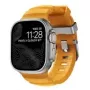 NOMAD Rocky Point Band - siksniņa Apple Watch 46mm/49mm ar FKM un titānu (sol, dabīga aparatūra)