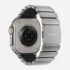 NOMAD Stratos Band - titāna aproce Apple Watch 49mm ar FKM (dabīgs titāns, melns FKM)