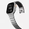 NOMAD Stratos Band - titāna aproce Apple Watch 49mm ar FKM (dabīgs titāns, melns FKM)