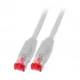 EFB RJ45 Patch Kabelis Cat.6A S/FTP LSZH Draka UC900 TM21 Pelēks 25m