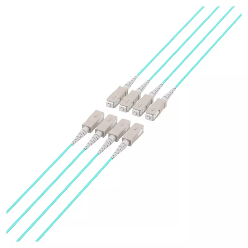EFB Trunk kabelis U-DQ(ZN)BH OM3 8G (1x8) SC-SC 10m Dca LSZH