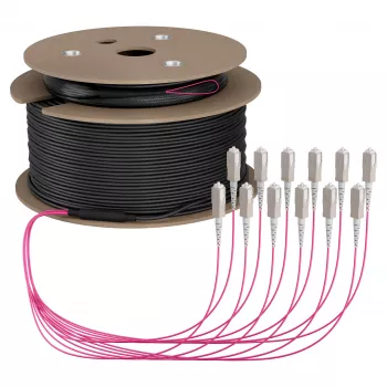 EFB Trunk kabelis U-DQ(ZN)BH OM4 12G (1x12) SC-SC 50m Dca LSZH