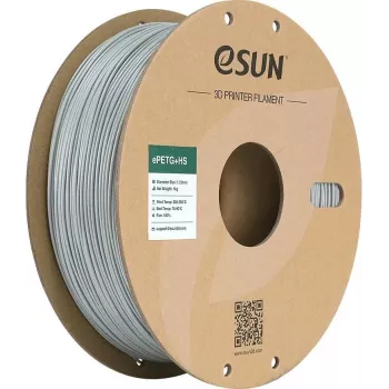 ESUN EPETG 1,75mm SOLID SILVER 1kg 3D drukas filaments (ePETGP175SS1)