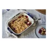 Staub Keramikas Taisnstūra Trauks, tumši zils, 34x24x7.6 cm