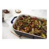 Staub Keramikas Taisnstūra Trauks, tumši zils, 34x24x7.6 cm