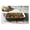 Staub Keramikas Taisnstūra Trauks, tumši zils, 34x24x7.6 cm