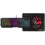 A4TECH BLOODY USB B1700 B140N +ES7 + BP-50M USB/Esports Melns USB komplekts klaviatūra+pele+paliktnis
