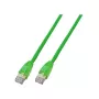 EFB-Elektronik RJ45 Patch vads Cat.6 U/UTP LSZH CCA Zaļš 3m