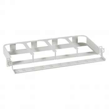 Rack stiprinājums 1U FTTH moduļu nesējs EFB Elektronik FTTH-BGT-1HE — 19 collu 48.3 cm, 8 moduļu sloti, priekšējais kabeļu tekne, līdz 96 LC portiem 1U
