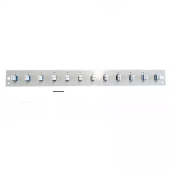 Priekšējā paneļa modulis EFB Elektronik SB-FP-S-12SC-S-OS2 — 12× LC divkāršie savienotāji, OS2, melns