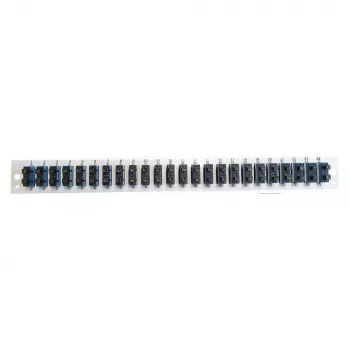 Front paneļa ieliktnis EFB Elektronik SB-FP-S-24SC-D-V-OS2 — 24× SC Duplex savienotāji, OS2, vertikāls, melns