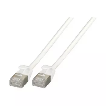 EFB-Elektronik RJ45 Patch vads Cat.6A U/FTP TPE 4mm ultraflex Balts 0,5m