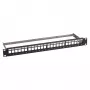 Patch panel 1U 19 collu EFB Elektronik Verteilerfeld 48.3 cm, 24 porti ar 24x RJ45 Keystone Slimline Cat.6A