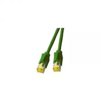 EFB-Elektronik RJ45 Patch Kabelis Cat.6A S/FTP LSZH Datwyler 7702 TM31 Zaļš 2m
