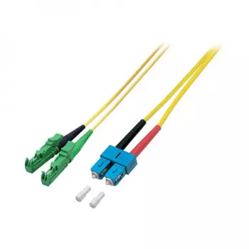 EFB Elektronik optiskās šķiedras LWL savienojuma kabelis [1x E2000®/APC 8° spraudnis - 1x SC spraudnis] 9/125µm vienmoda OS2 1.00 m (O0939.1)