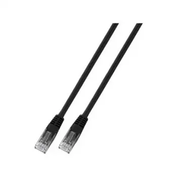 EFB-Elektronik RJ45 Patch Kabelis Cat.6 U/UTP PVC CCA melns 1,5m (K8100SW.1,5)
