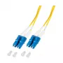 EFB Elektronik O0350.2-1.2 optiskās šķiedras kabelis 2 m 2x LC OS2 dzeltens