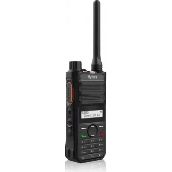 Pārnēsājama divvirzienu radio stacija HYTERA AP585 BT U1 400–470 MHz, 1500 mAh Li‑ion, īsa antena, Bluetooth 5.0, 1,4 collu vienkrāsas displejs, IP54