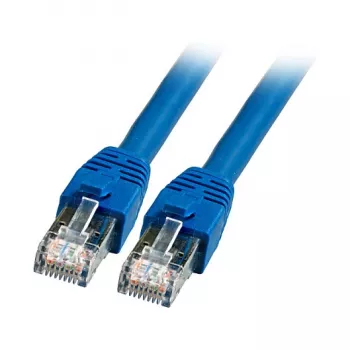 EFB-Elektronik RJ45 Patch Kabelis Cat.8.1 S/FTP LSZH BC Zils 3m (K5528BL.3)