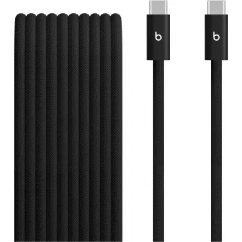 Apple Beats 240W USB-C uz USB-C pīts kabelis 3m Bolt Black MHX64ZM/A