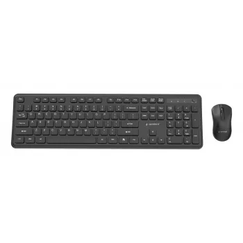 Gembird KBS-WPS-01 bezvadu tastatūras un peles komplekts, angļu valoda, melns