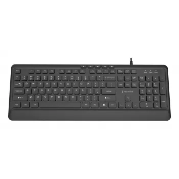 Klaviatūra Multimedia USB ENG/MELNA KB-MCH-05 Gembird
