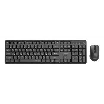 Gembird KBS-WMS-01-CYRL bezvadu tastatūras un peles komplekts, kirilica, melns
