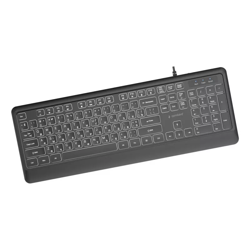 Tastatūra Multimedia USB CYRILL/MELNA KB-UML-04-CYRL Gembird