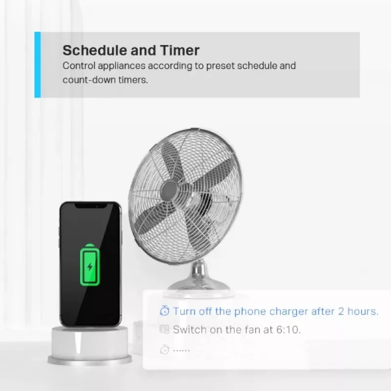 TP-Link Tapo P100 Mini viedais Wi-Fi kontaktdakšs, iekštelpām, balts