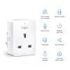 TP-Link Tapo P100 Mini viedais Wi-Fi kontaktdakšs, iekštelpām, balts