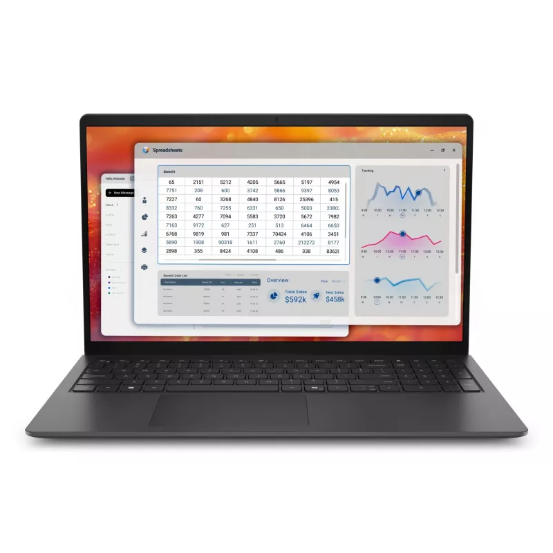 DELL Pro 15 Essential PV15265 AMD Ryzen™ 5 130 Klēpjdators 39.6 cm (15.6 collu) Full HD 16 GB DDR5-SDRAM 512 GB SSD Wi-Fi 6 (802.11ax) Windows 11 Pro Melns