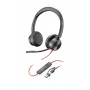 HP Poly Blackwire 8225 Stereo USB-C Austiņas + USB-C/A Adapteris