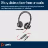 HP Poly Blackwire 8225 Stereo USB-C Austiņas + USB-C/A Adapteris