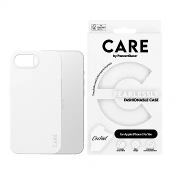 PanzerGlass CARE™ by ® Case White Orchid iPhone 17e | 16e, Vāciņš, Apple - iPhone 16e, Apple - iPhone 17e, Balts