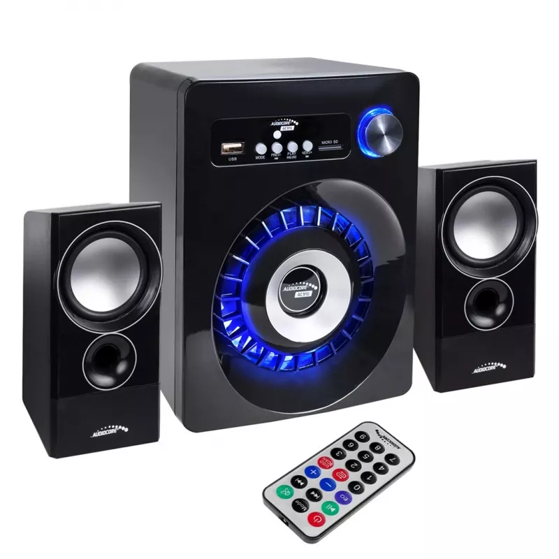 Audiocore AC910 2.1 skaļruņu sistēma 10 W PC / Klēpjdators Melns Bluetooth