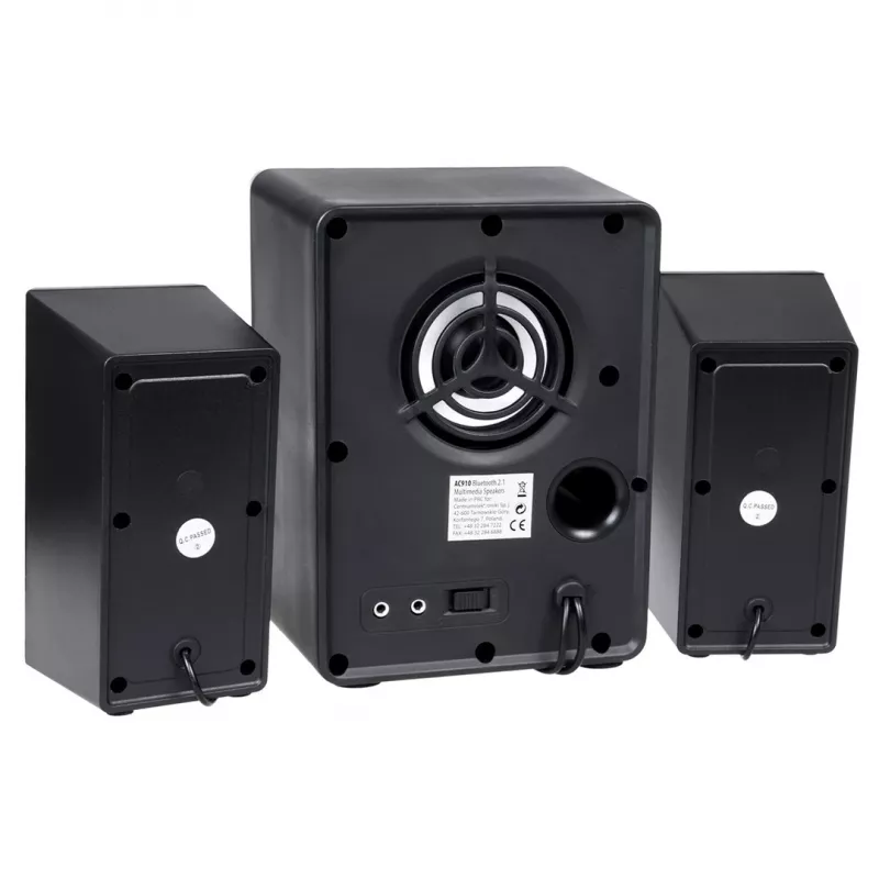 Audiocore AC910 2.1 skaļruņu sistēma 10 W PC / Klēpjdators Melns Bluetooth