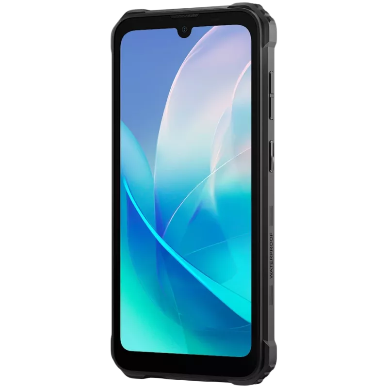 Blackview BV5300 PLUS izturīgais viedtālrunis, 6.10 inch HD+IPS 720x1560, 8GB/128GB, MT8788V CAZA astoņkodolu 2.0GHz, priekšējā 5MP/aizmugurējā 13MP, NFC, LTE, 6580mAh, Android 13, Melns