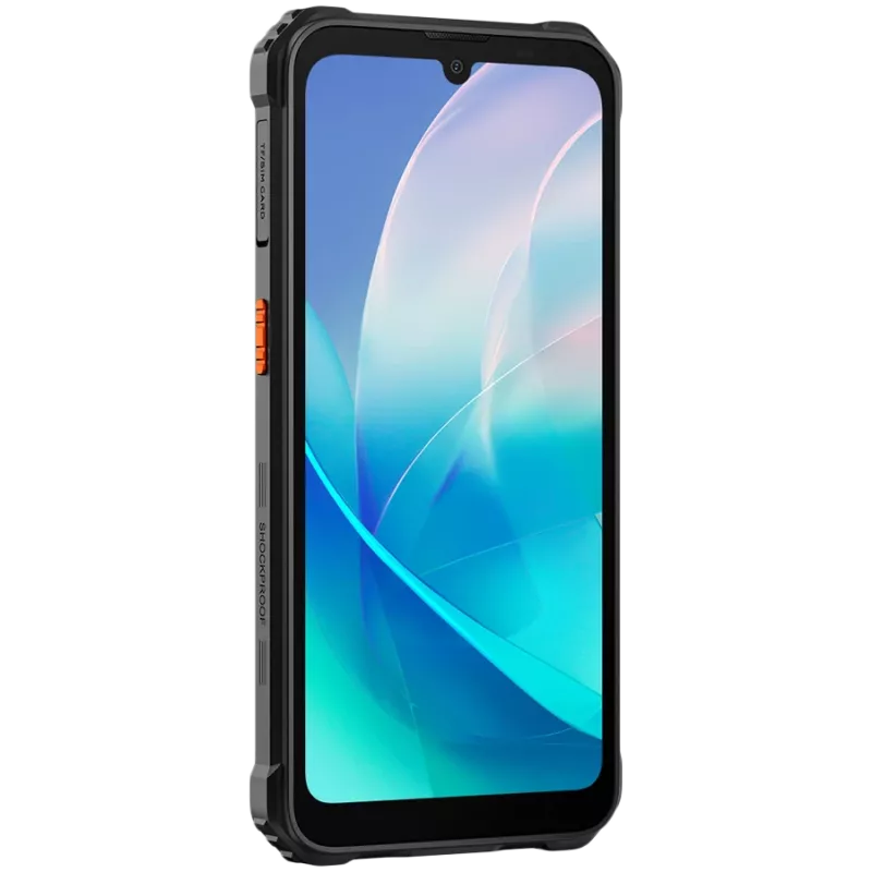 Blackview BV5300 PLUS izturīgais viedtālrunis, 6.10 inch HD+IPS 720x1560, 8GB/128GB, MT8788V CAZA astoņkodolu 2.0GHz, priekšējā 5MP/aizmugurējā 13MP, NFC, LTE, 6580mAh, Android 13, Melns