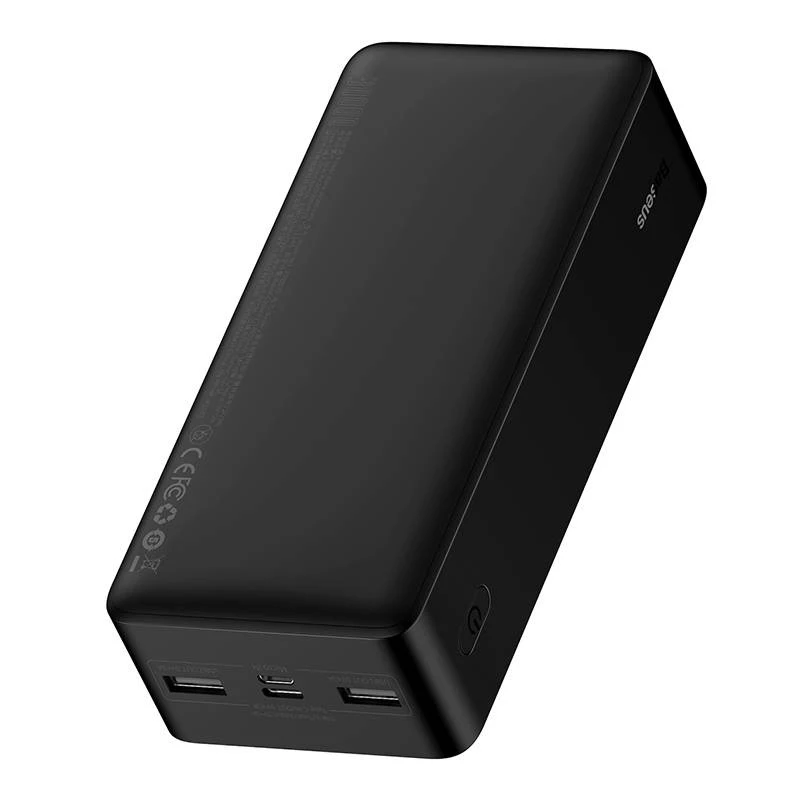 Powerbank Baseus Bipow 30000mAh, 15W (melns)