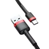 Baseus Cafule USB-C kabelis 2A 3m (Melns+Sarkans)
