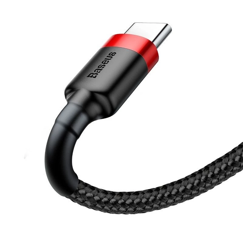 Baseus Cafule USB-C kabelis 2A 3m (Melns+Sarkans)