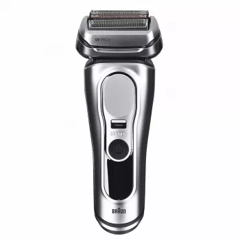 Braun Series 9 Pro+ 9667CC vīriešu skuveklis ar folijas sistēmu un trimmeri, sudraba krāsa